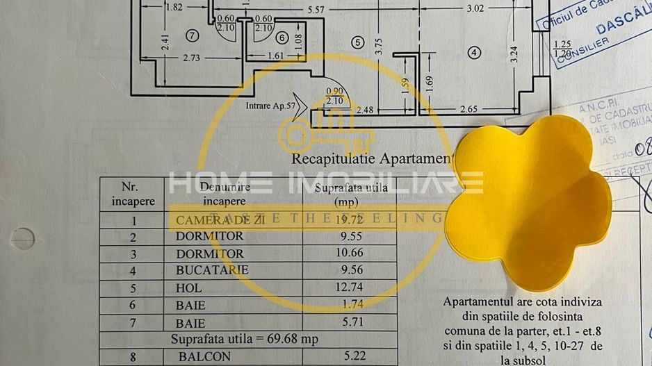 Bloc Nou/ Apartament 3 camere/ Etaj Intermediar/ Zona Tatarasi - Poză 4
