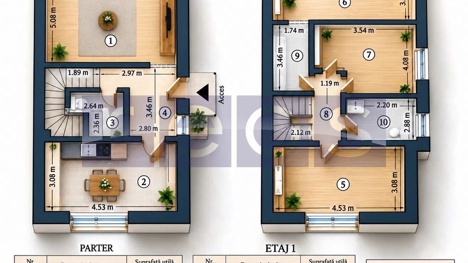 CASA INDIVIDUALA DE VANZARE – CARTIERUL LATIN | 117 MP | TEREN 200 MP - Schiță 11