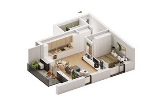 Apartament cu 2 camere în Pârneava - Poză 1