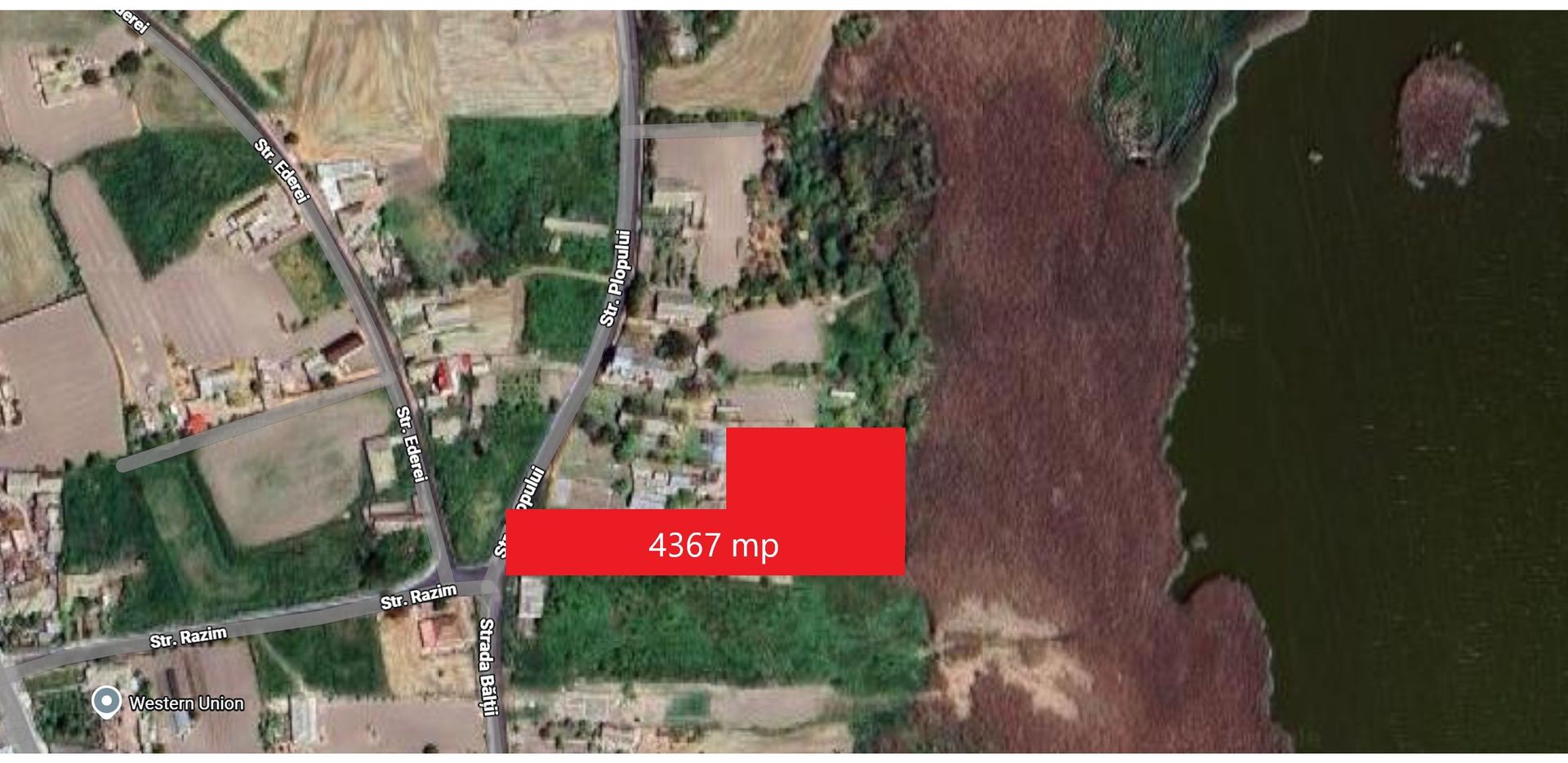 Teren intravilan 4367 mp – Salcioara – deschidere la lac - Poză 2