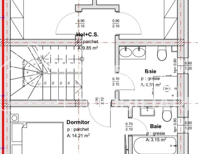 Duplex Modern cu 4 camere, Intabulat, in Cartierul Arhitectilor - Schiță 10