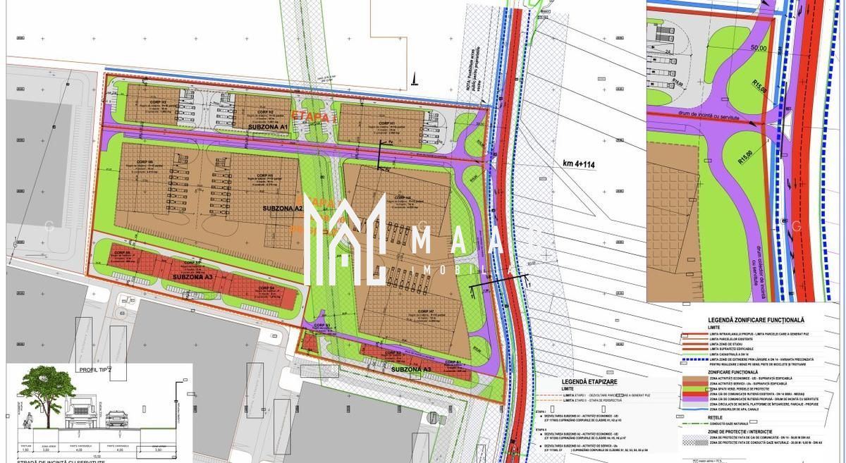 Teren industrial/ comercial I 19.100 mp I Front 53ml I DN14 - Poză 3