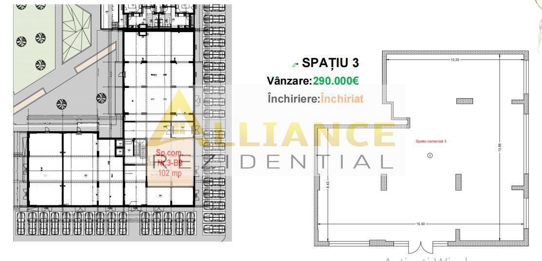 SPATIU COMERCIAL de vanzare - 102 mp | Investitie cu chirias existent - Poză 1