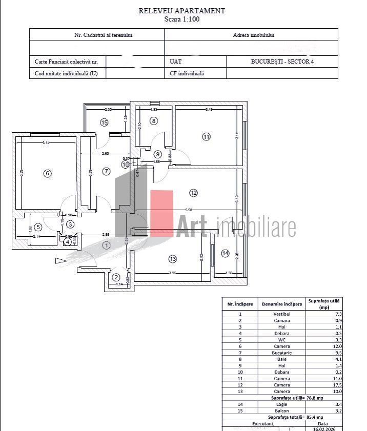 Apartament 4 camere zona Aparatorii Patriei\Berceni - Schiță 20