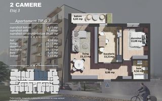 Apartament de vanzare 2 camere Beceni, Grand Arena - Poză 3
