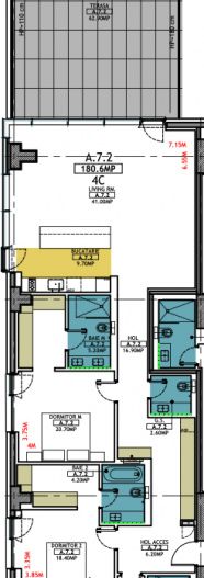 STATIUNEA MAMAIA - Vânzare apartament cu 4 camere, 4 bai cu vedere la mare. - Poză 44