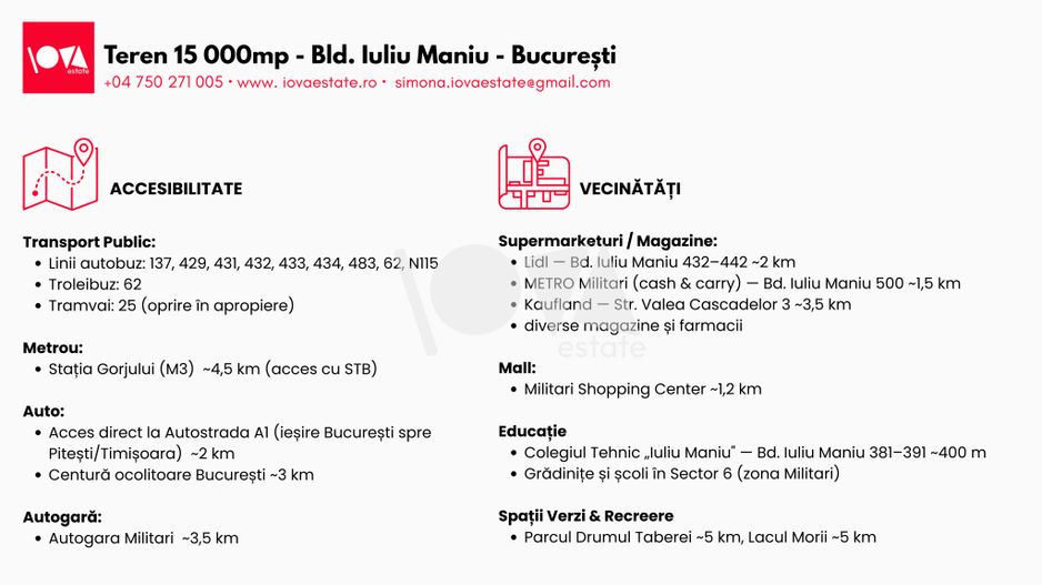 De vânzare: teren 15 000mp - Bd. Iuliu Maniu - oportunitate investiție - Poză 3