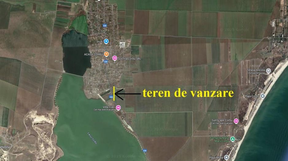 Teren Corbu la DJ asfaltat, aproape de lac - Poză 2