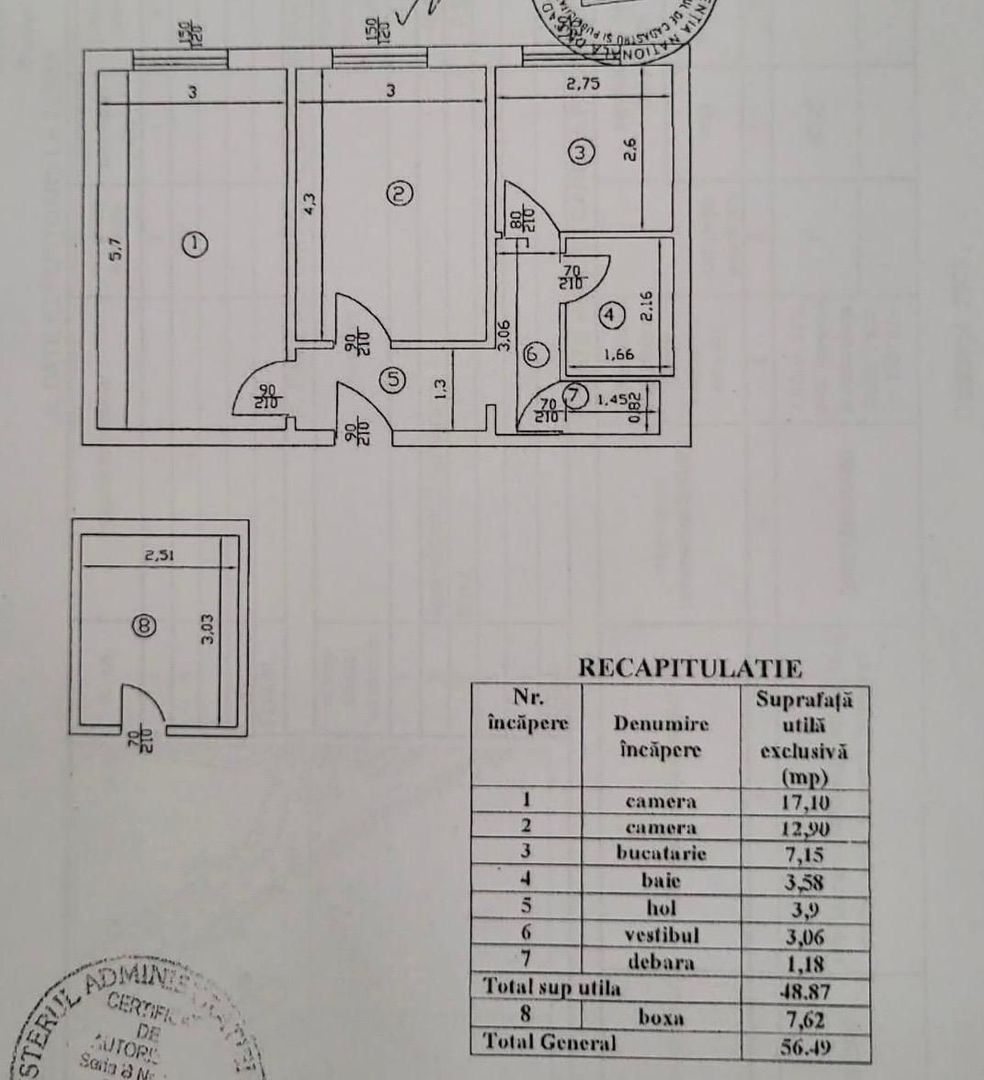 Apartament 2 camere Baneasa | Centrala Proprie - Schiță 11