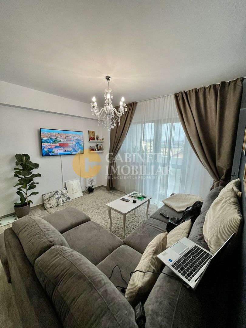 Etaj 2 Apartament 2 Camere Bloc Nou Mobilat si Utilat 10 Minute Palas - Poză 1