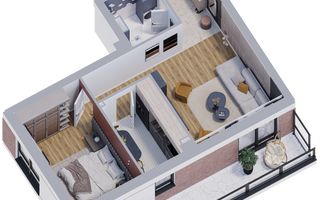 Apartament 2 camere, 61,6 mp, bloc nou 0% COMISION - Poză 4