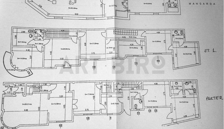 Zero comision, 375mp birou mobilat vila neoromaneasca Plantelor, 13' M - Schiță 17