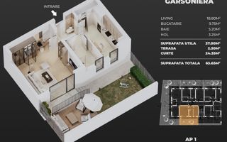 gars.dec+curte+parcare, semicentral Popesti-Leordeni - Poză 1