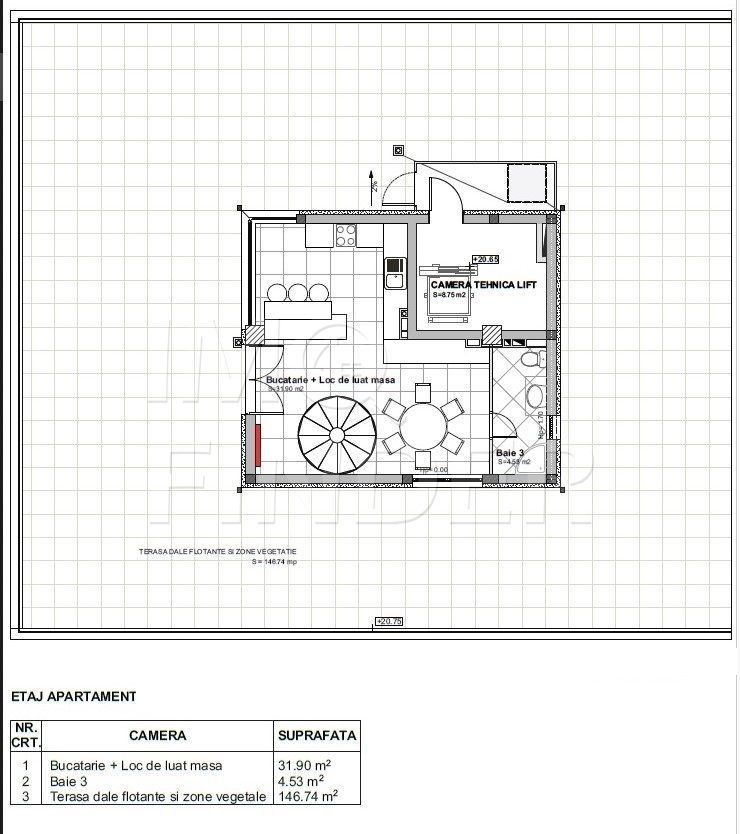 Penthouse Buna Ziua, 150 mp utili  + 200  mp terasa, SMART HOME - Poză 11