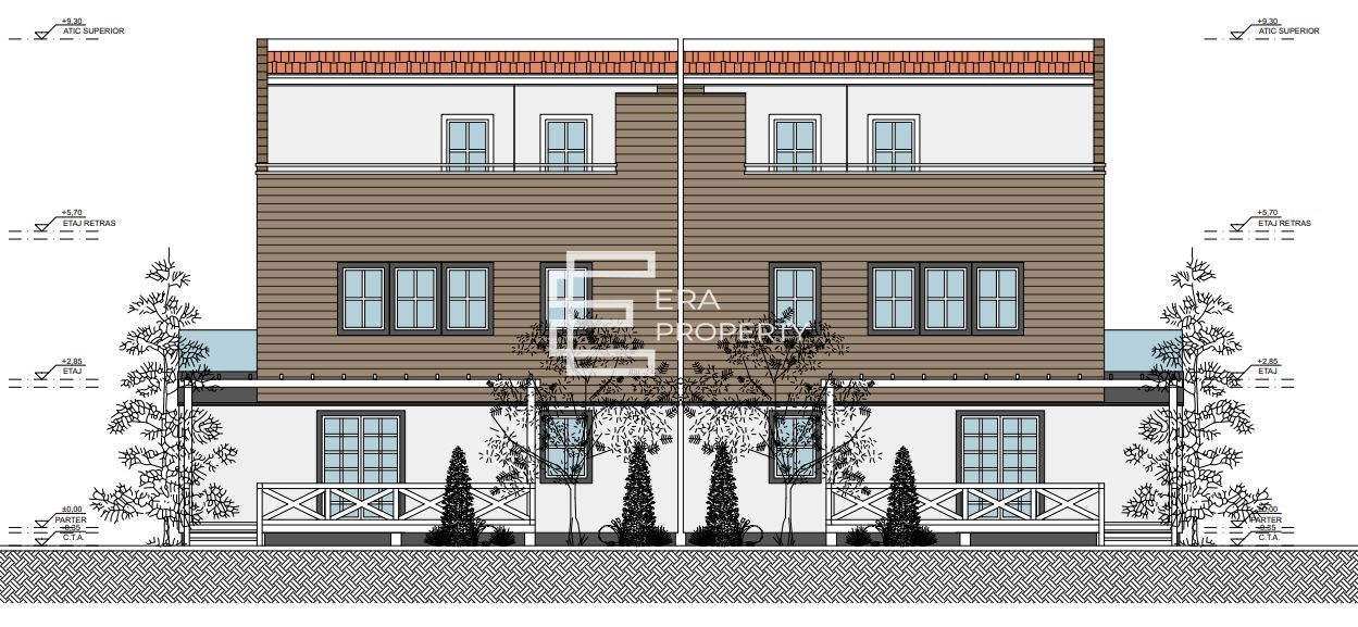 Casă modernă în Sibiu – etaj retras, terase -teren 213 mp - Poză 2