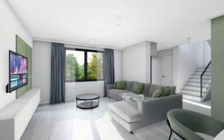 Casă nouă semifinisată cu living open space și 3 dormitoare - Poză 9