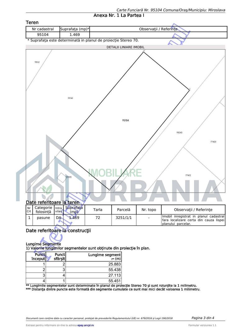 Teren 1469 mp, INTRAVILAN, priveliste deosebita, zona Le GaGa - Poză 2