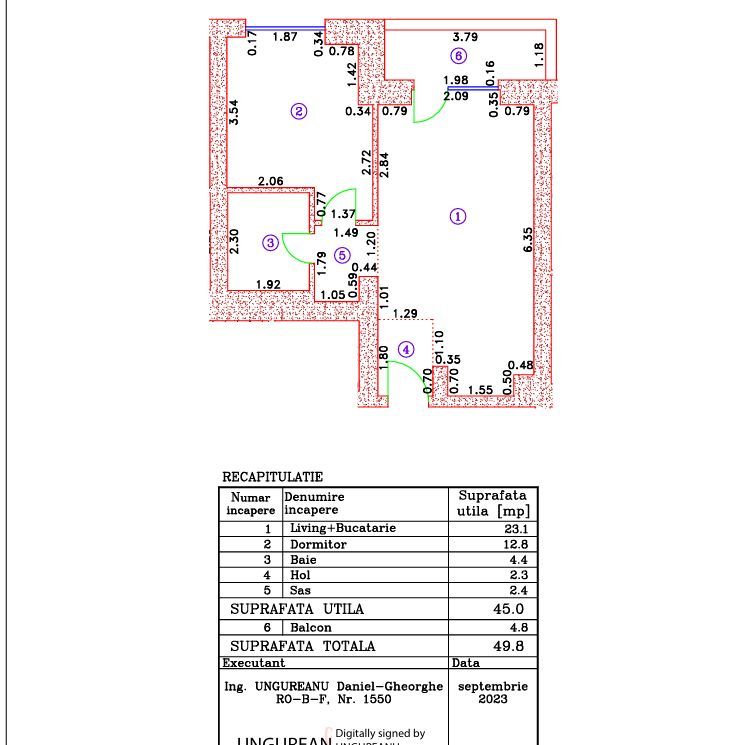 2 camere || loc de parcare inclus|| Cortina North - Schiță 9