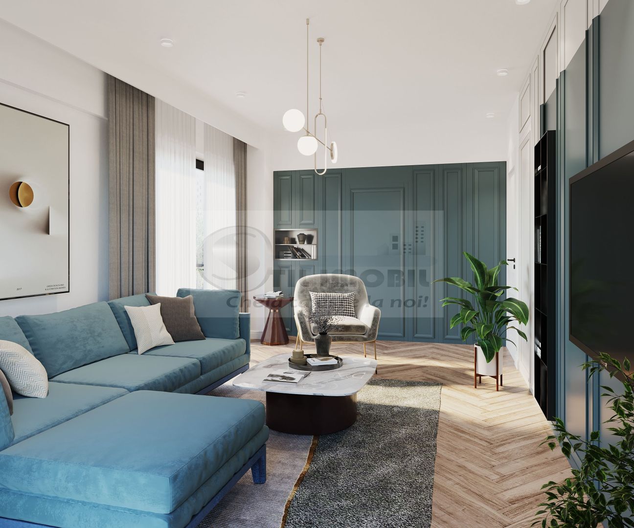 Apartament modern 2 camere, 55.44 mp COMISION 0% - Poză 11