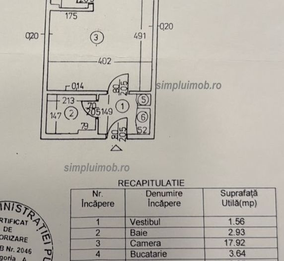Garsoniera langa metrou Iancului Sector 2 - Schiță 9