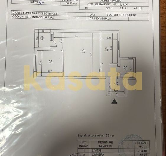 2 camere, 65 mp – Lângă GranVia Park, etaj 2 cu lift - Poză 8