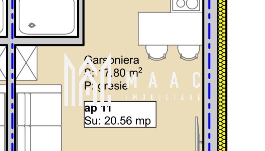 Garsoniera | 20.56 MPU | Etaj 1 | Lift | Lazaret - Poză 4