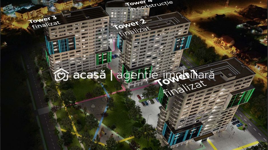 Apartament cu 2 camere in X-city Towers Direct de la dezvoltator - Poză 4