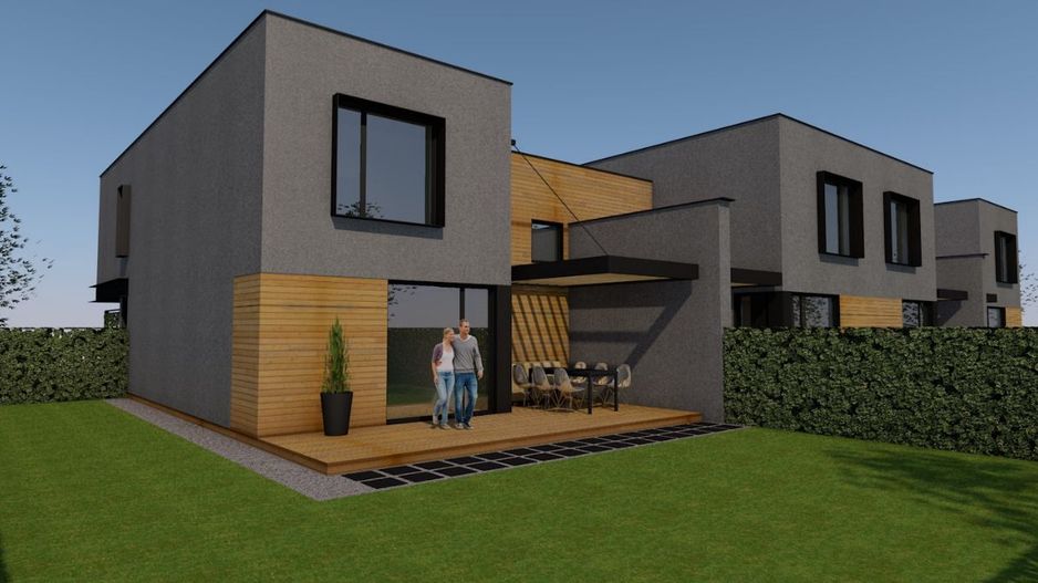 Case insiruite | D+P+1E | 4 camere | 4 Bai | Garaj | Smart | Panouri - Poză 2