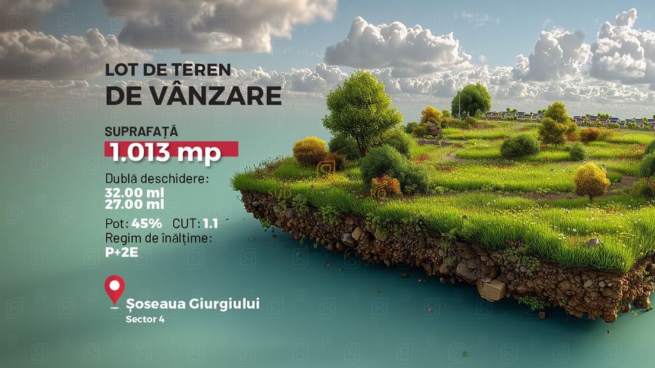 Teren intravilan 1013 mp cu dubla deschidere str. Tiparnitei, Sector 5 - Poză 1