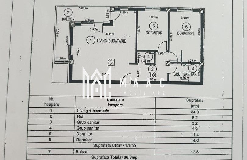 Apartament 3 camere intabulat | Selimbar | Blvd. M. Viteazu - Poză 2