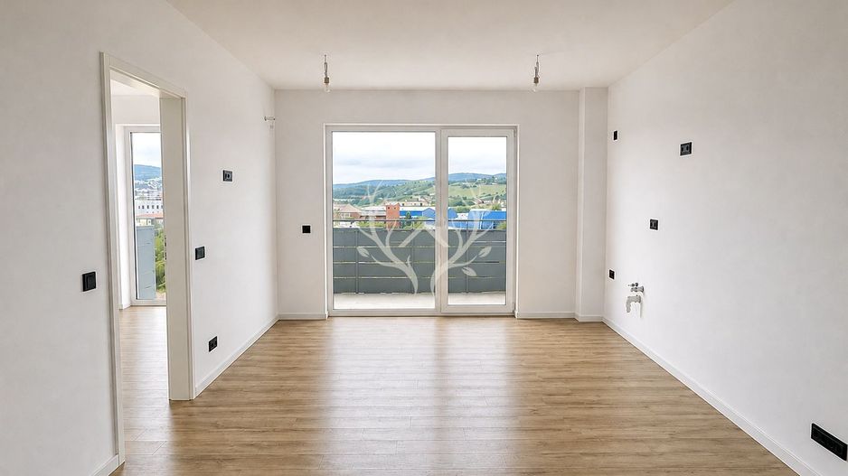 Apartament cu 2 camere, bloc nou, finisat si pregatit pentru amenajare - Poză 1