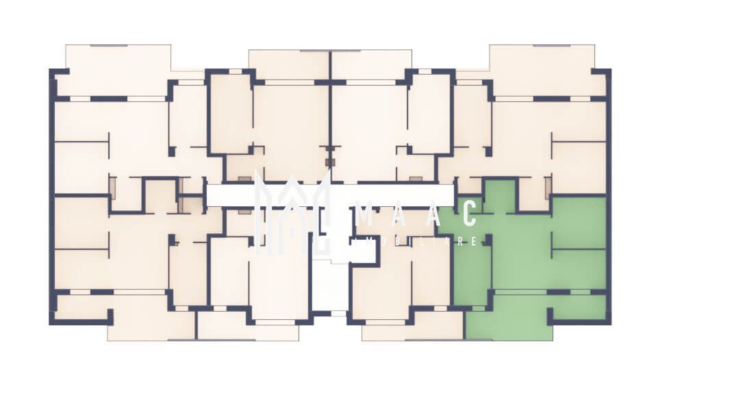 Apartament 3 camere | Balcon 22.2 mp | Etaj 3 | Turnisor - Poză 6