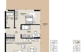 Apartament 3 camere cu terasa spectaculoasa, proiect premium nZEB - Schiță 6
