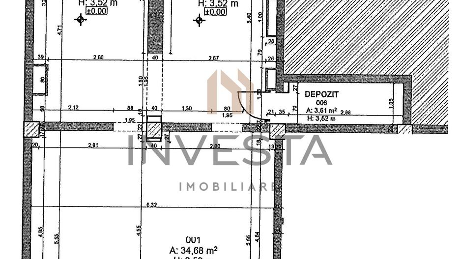 Spatiu comercial de inchiriat - 81mp - zona Kaufland Marasti - Schiță 2