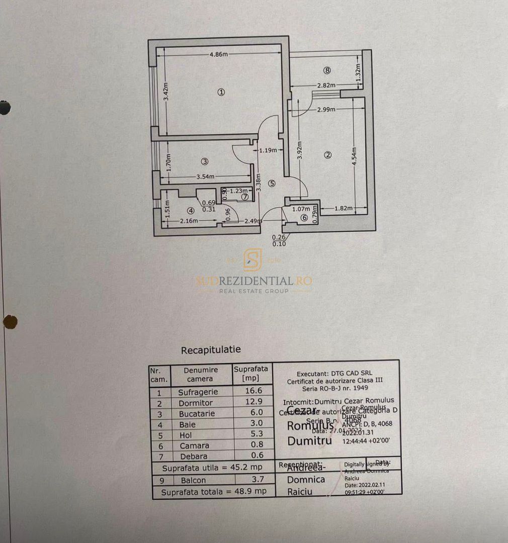 Apartament 2 camere, Bulevardul Alexandru Obregia, Comision 0% - Schiță 13