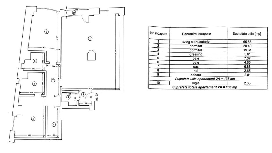 Birouri în zona Patria, Brașov - 2 locuri de parcare subterane - Schiță 12