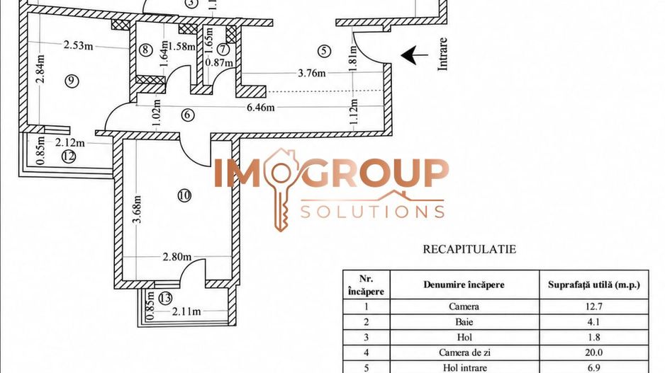 ZIMBRU - BLOC 1989 - ETAJ INTERMEDIAR - APARTAMENT 3 CAMERE DECOMANDAT - Poză 2