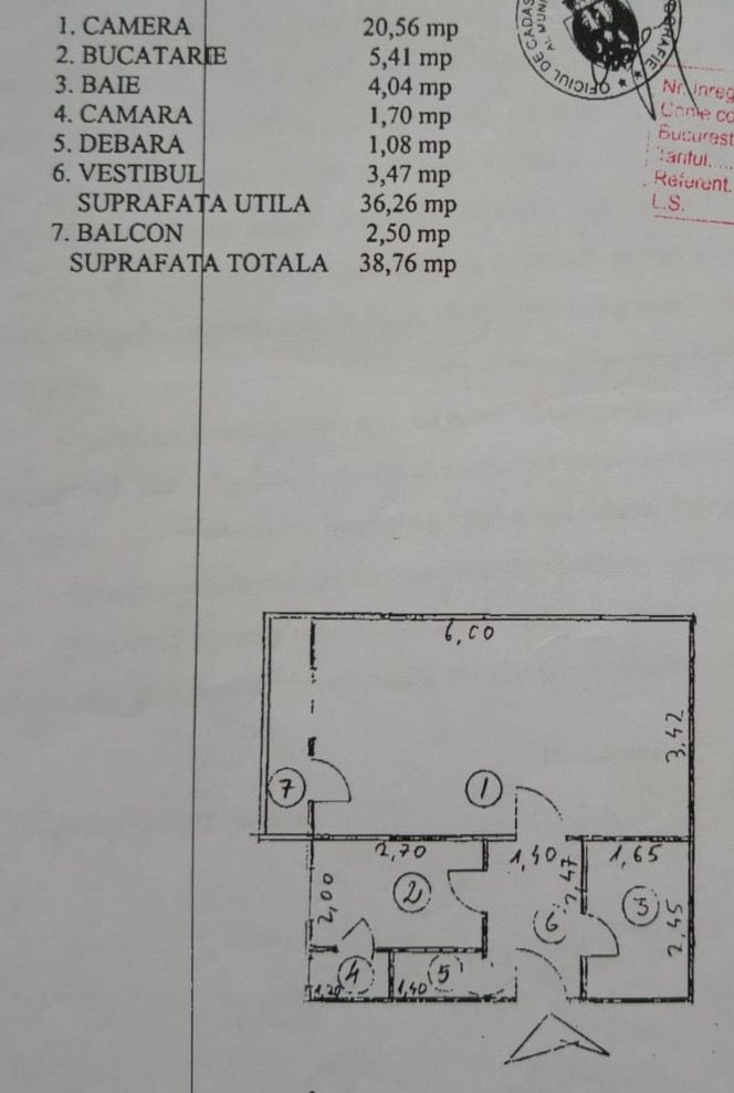 Garsoniera bloc 1990 Orsova, Lujerului, Militari - Schiță 14
