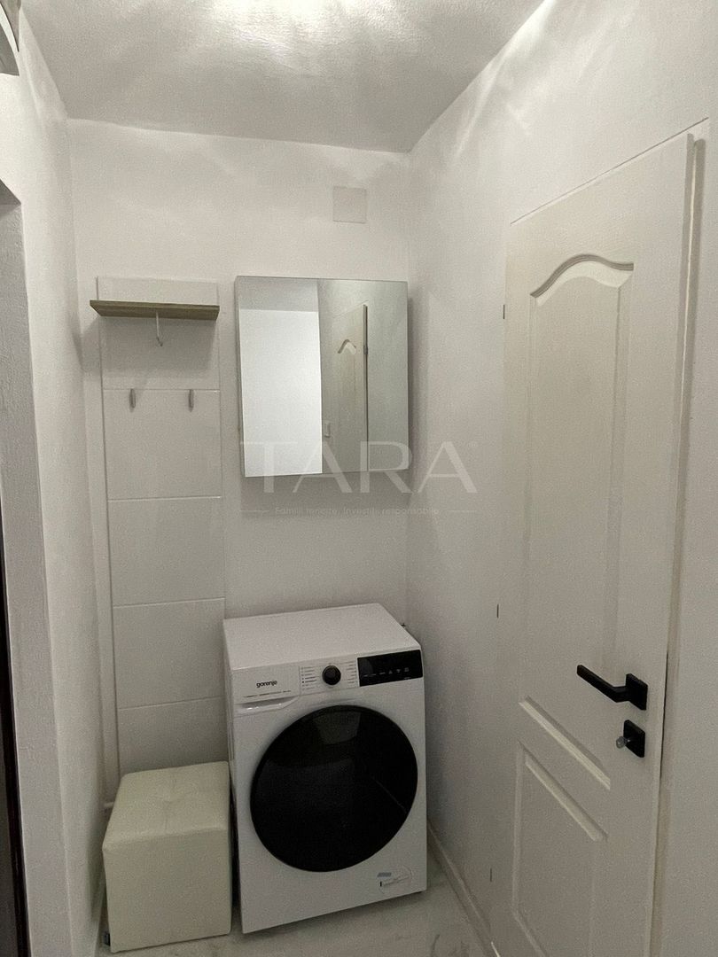 Apartament 1 cameră renovat, complet, mobilat și utilat, de inchiriat. - Poză 6