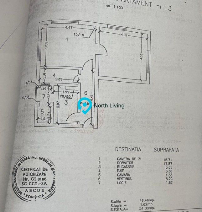 2 camere Cotroceni - Grozavesti | 49,4 mp | renovat complet | mobilat - Poză 17