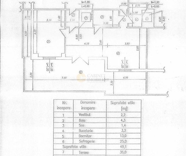 2 camere + terasa | Cismigiu | Decomandat | Centrala Proprie - Poză 9
