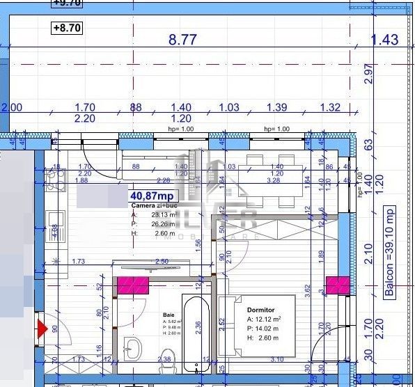 Apartament cu 2 camere/TERASA 39 mp/CF/imobil NZEB/TVA INCLUS. - Poză 2