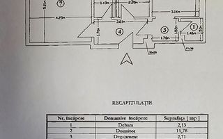 2 CAMERE ZONA UNIRII | DECOMANDAT |  BLOC BNR - Schiță 7