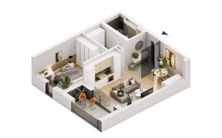 Apartament cu 2 camere de închiriat 61mp Universita Medicina UVVG Arad - Poză 9