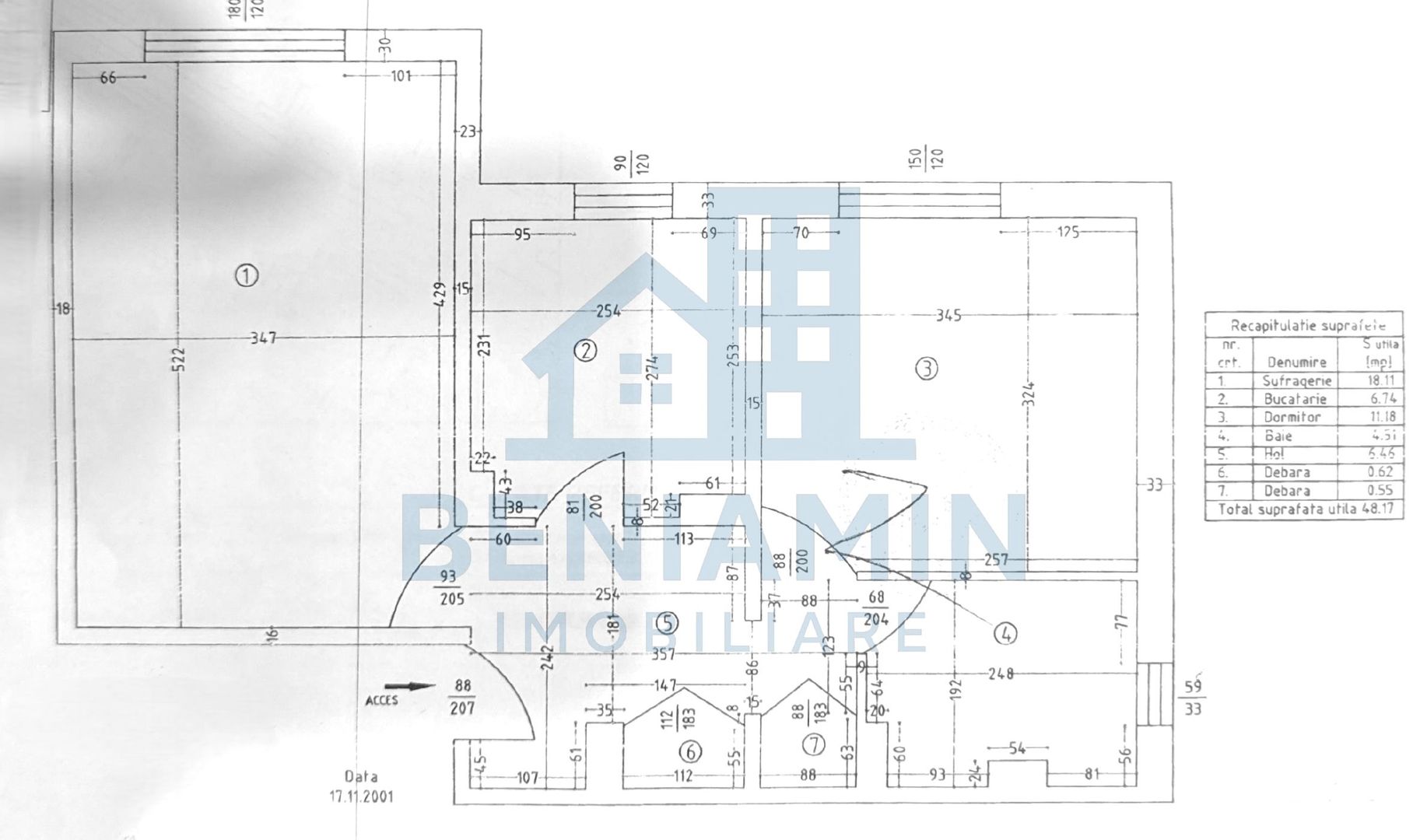 Apartament 2 camere decomandat, parter, Brazda lui Novac -centrala - Schiță 9