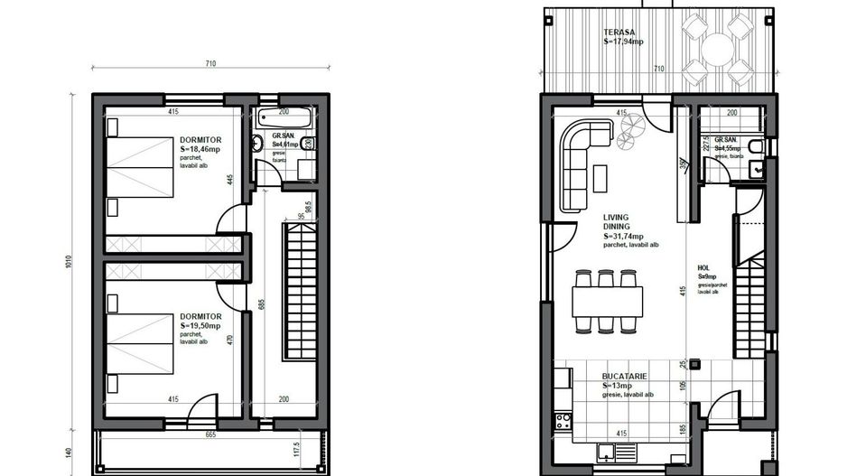 Case individuale în Sânpetru, cu teren 400 mp și toate utilitățile - Poză 7