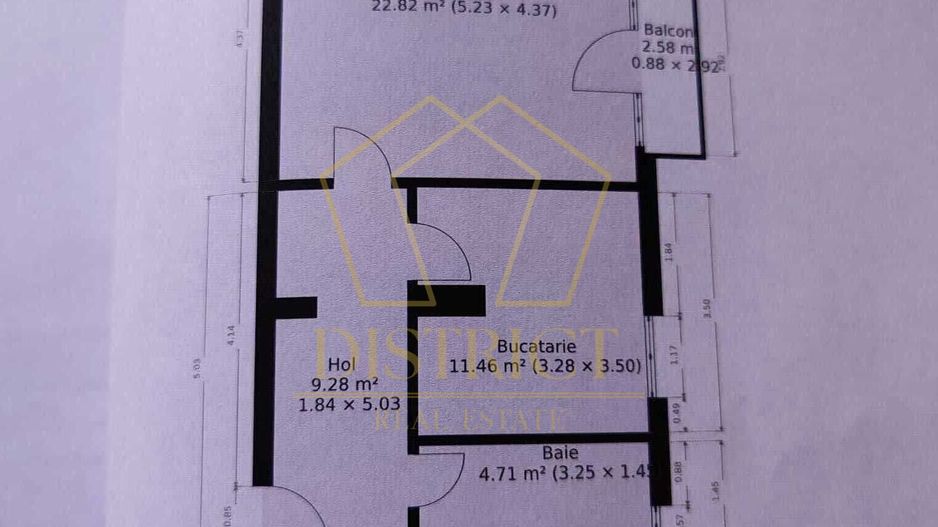 Apartament deosebit cu 2 camere | Medicina - Schiță 10