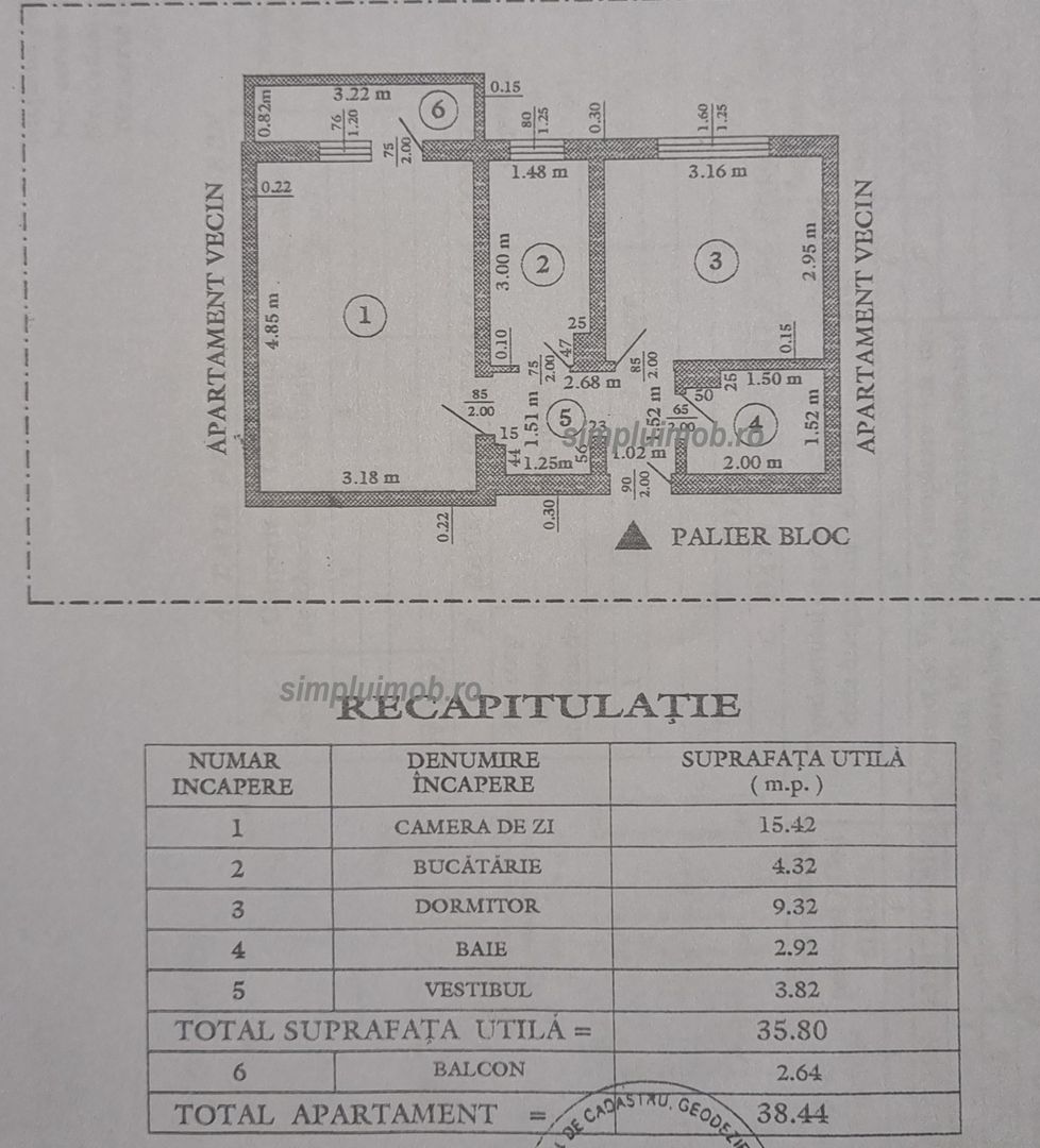 Brancoveanu 2 camere decomandat Huedin Sector 4 - Poză 2