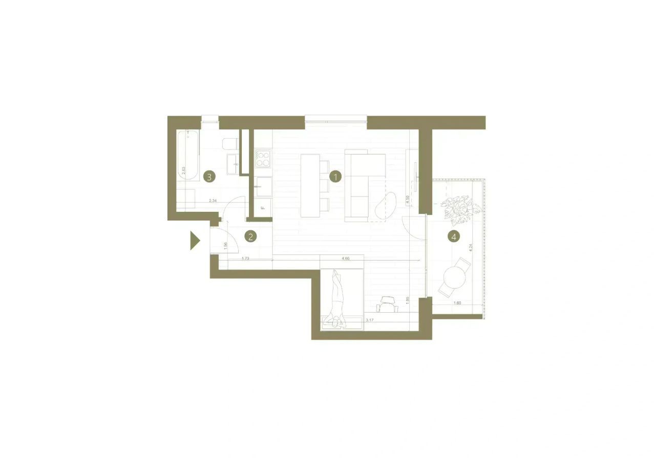 De vanzare studio ideal pentru închiriere - Poză 4