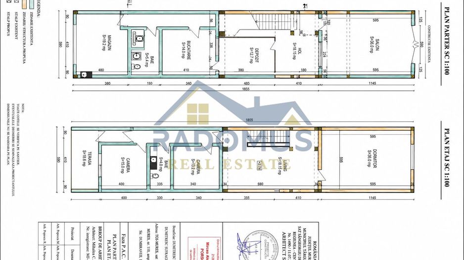 Casă + Spațiu comercial -218 mp utili- Intersecție circulata -Trifazic - Poză 16